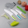 Children's knife set, hand-safe chopping board knife, early education children's plastic fruit knife set, toy wooden knife full image